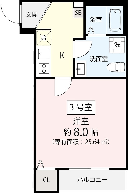 ＳＲ北習志野 203号室 間取り