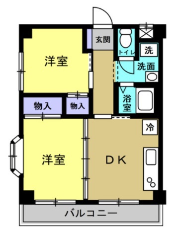 完倉マンション 303号室 間取り