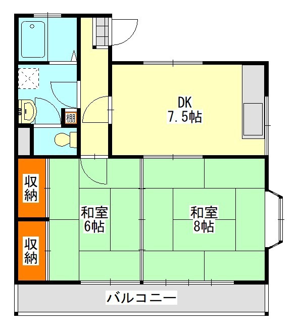 藤ハイツ 301号室 間取り