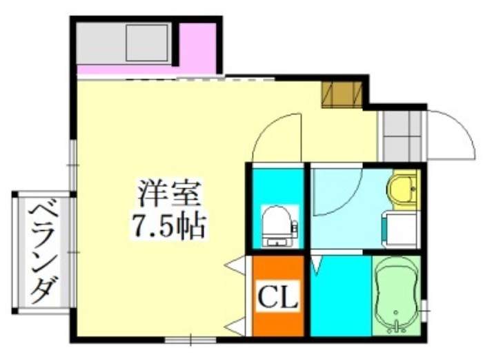 クロシェット津田沼 101号室 間取り