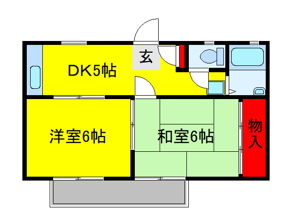 フェリシティハイツＢ棟 201号室 間取り