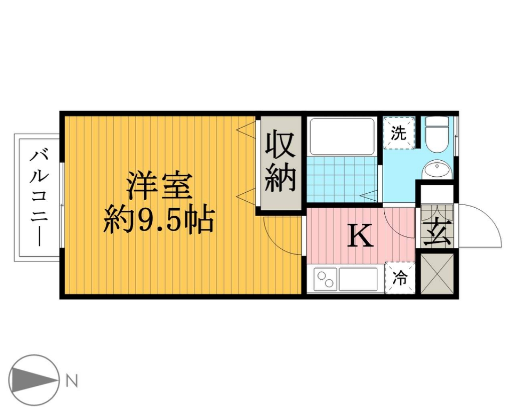 アルカンシエル習志野台 102号室 間取り