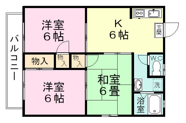 コーポ銀泉 202号室 間取り