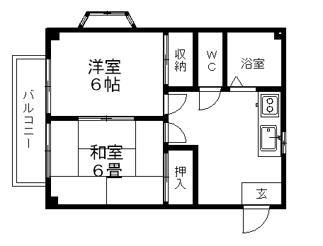 コンフィデンス江口 205号室 間取り