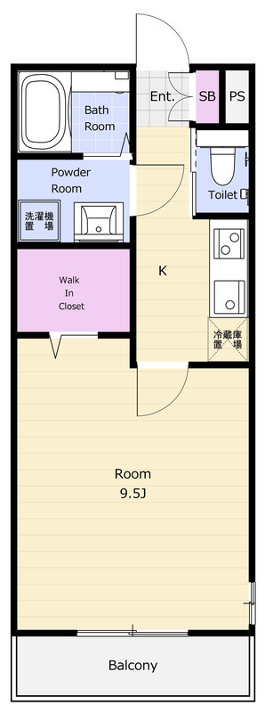 ルージェ前原 103号室 間取り