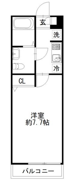 ａｄｄｒｅｓｓ 103号室 間取り