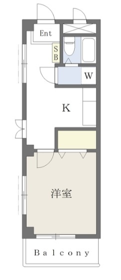 津田沼加藤ビル 301号室 間取り