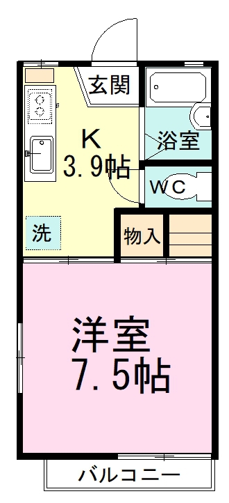 ロジュマンＢ 108号室 間取り