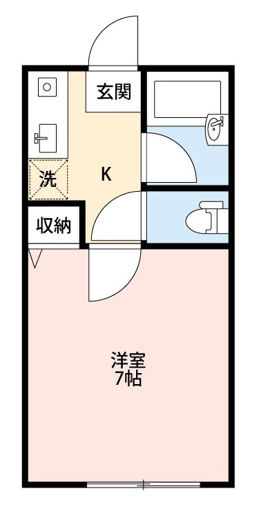 ウィリストン 102号室 間取り