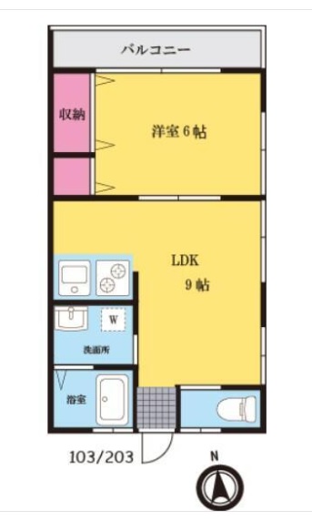 カーサジョイア 203号室 間取り