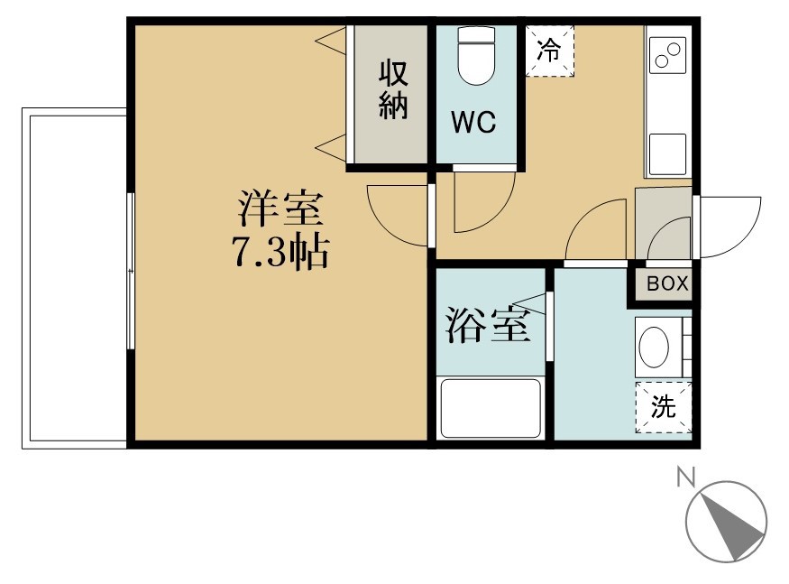 ジーメゾン薬園台 202号室 間取り