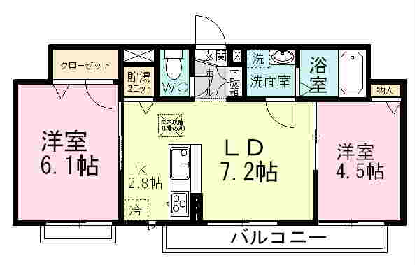 ソレイユ習志野 302号室 間取り