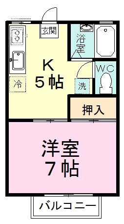 ウェルフェアグリーン習志野台 201号室 間取り