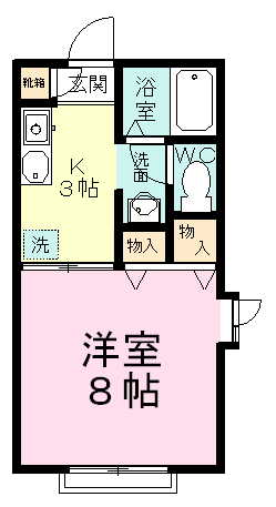 グランドソレーユ 201号室 間取り
