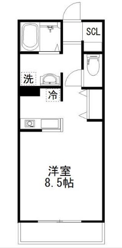 ＬＡ　ＳＵＡＣＡＳＡ　Ｄ 203号室 間取り