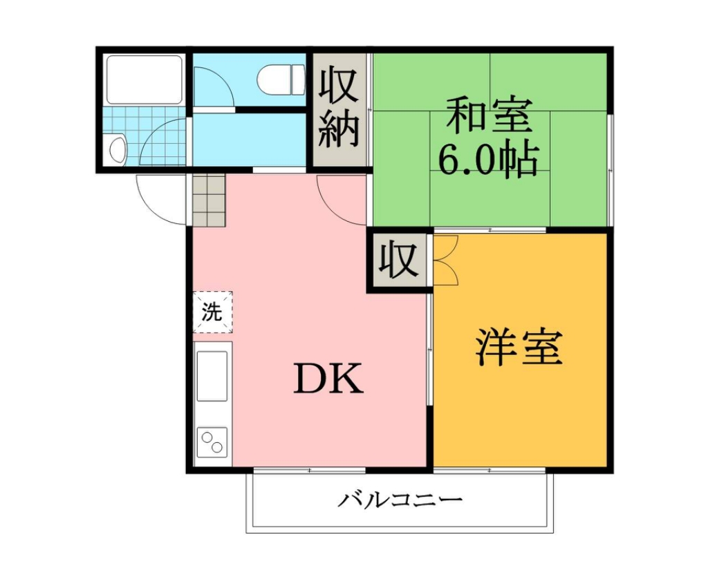 メゾンきぬた 201号室 間取り