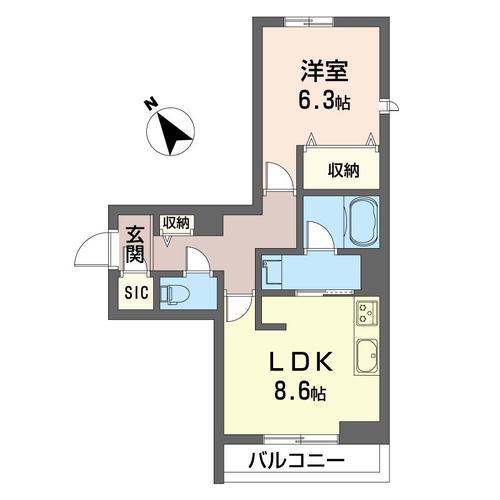 リラフォート薬円台 202号室 間取り