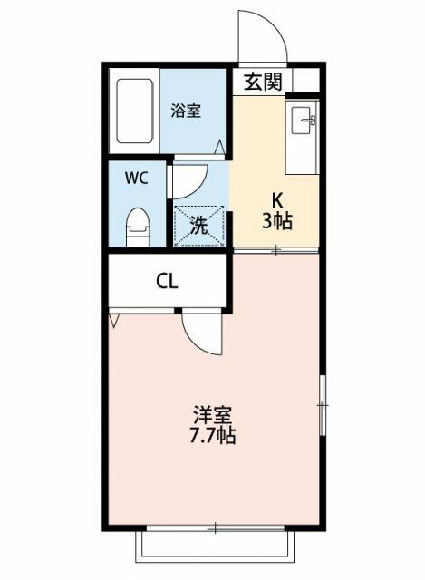 セピアコート 102号室 間取り