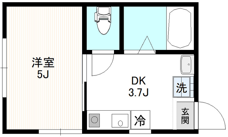 ジャサント津田沼 101号室 間取り
