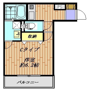 リヴテラス 203号室 間取り