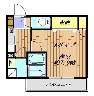 リヴテラス 201号室 間取り