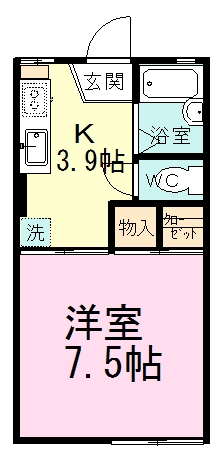 ロジュマンＢ 106号室 間取り