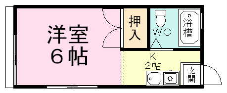 サンライズコートＢ 406号室 間取り