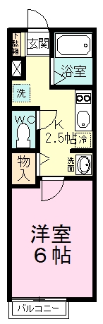 シティハイムレトア 102号室 間取り