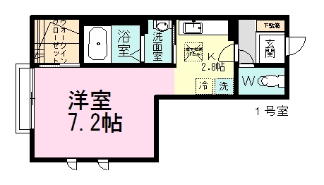 Ｍ・Ｓｅａｓｏｎ日大前 101号室 間取り