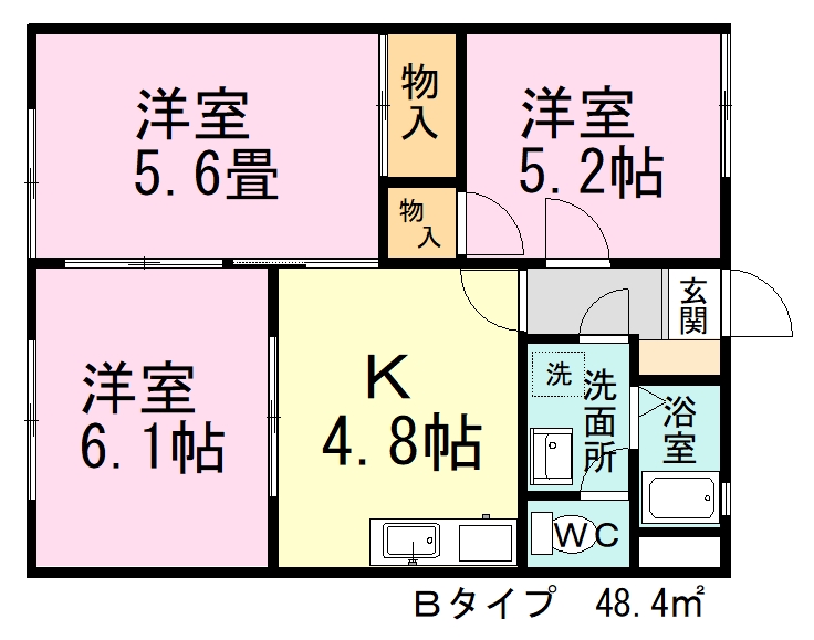 ロジュマンＡ 103号室 間取り