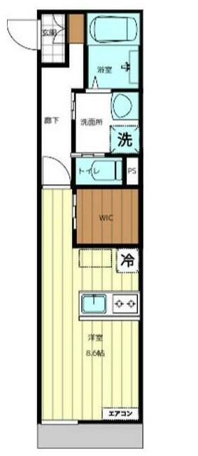 グリシーナ北習志野 206号室 間取り