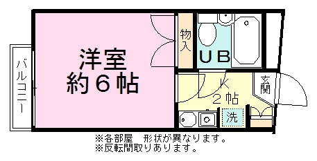 プティパピヨン 202号室 間取り