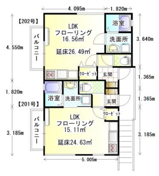 ワタナベビル 201号室 間取り