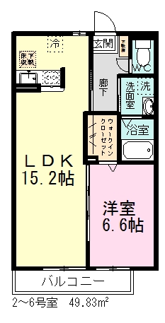 グランステージⅡ 106号室 間取り