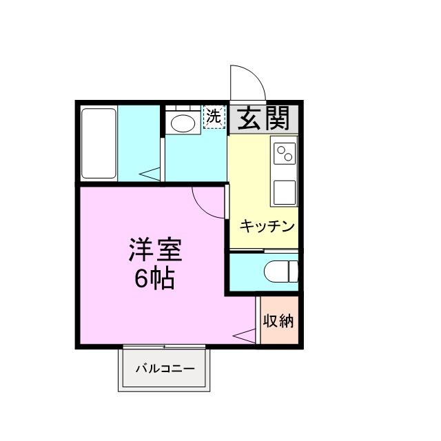 仮）佐倉市山崎共同住宅 106号室 間取り