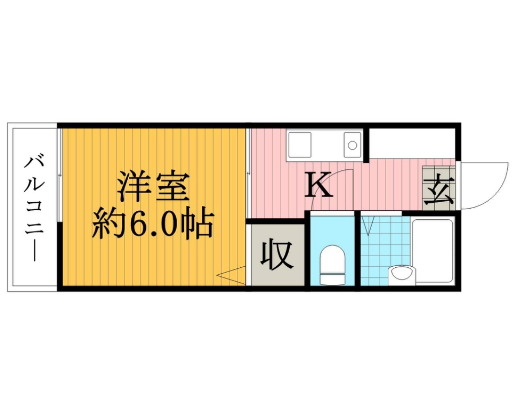 ハイムＴ．Ｋ 103号室 間取り