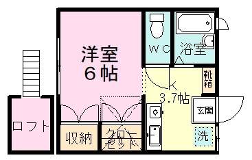 メゾンリッチ 202号室 間取り
