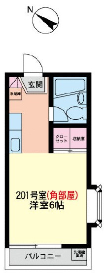 ドリームユーカリ 201号室 間取り