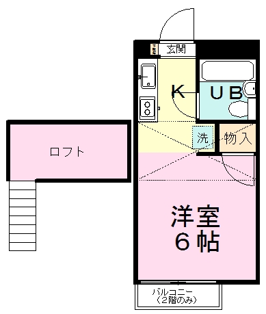 ベルシオン 206号室 間取り