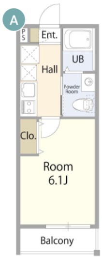 リオン高根台 103号室 間取り