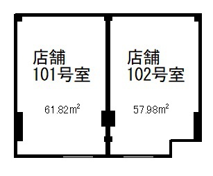 ストリーム三山店舗 101号室 間取り