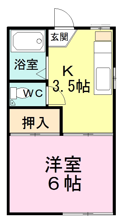 ハウス北習志野 101号室 間取り