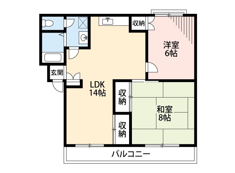 エリール習志野 301号室 間取り