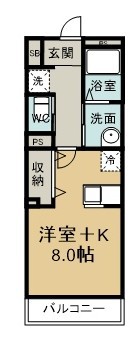 メゾン・ハイテクノ 307号室 間取り