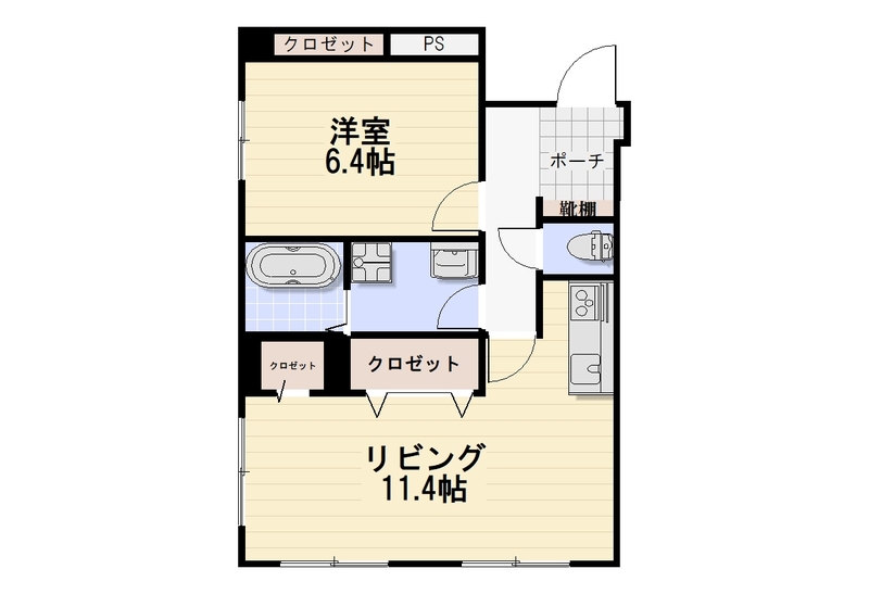 アドバンス東習志野 106号室 間取り