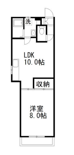 柴田コーポ 205号室 間取り