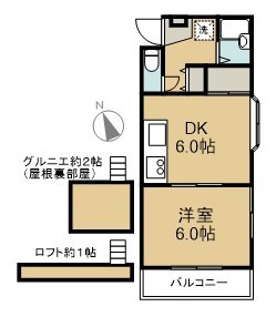 コーポウィンディー 203号室 間取り
