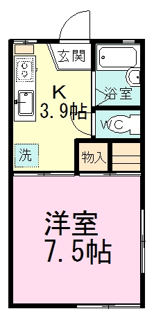 ロジュマンＢ 101号室 間取り