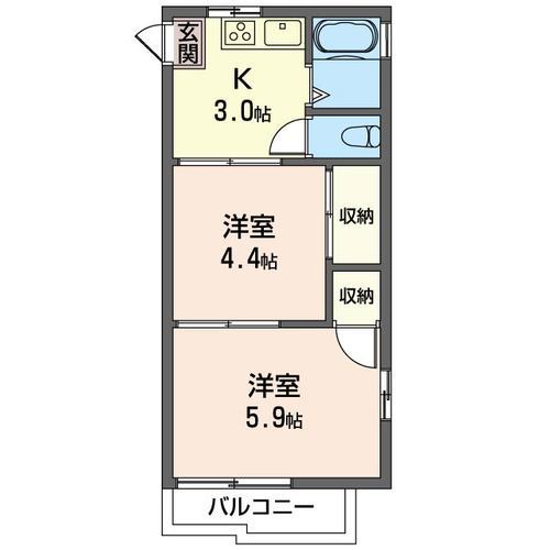 メゾン・ド・ブラン 201号室 間取り