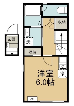 ベレガンス新鎌ヶ谷Ⅱ 201号室 間取り